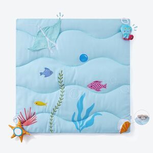9-in-1 Baby Tummy Time Mat Sensory Play Gym Ocean Theme Activity Mat
